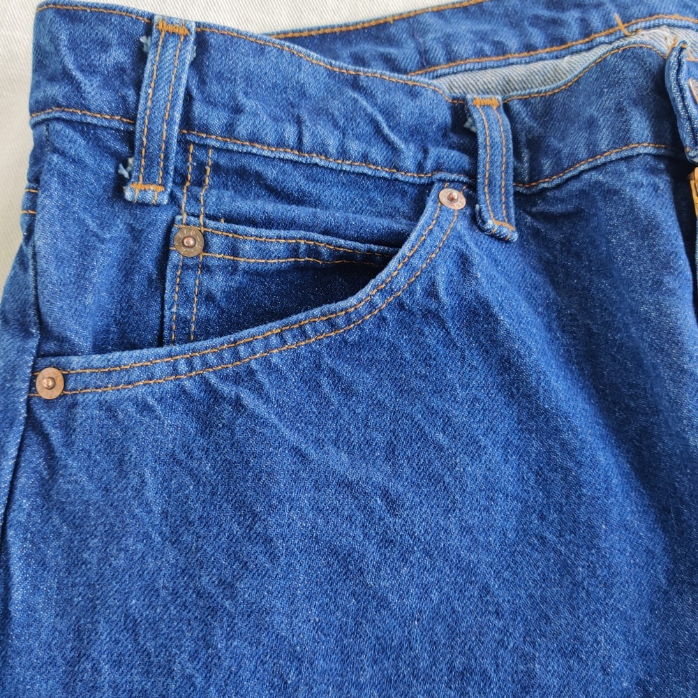 Vtg Levis 515-0693 Orange Tab Blue Jeans USA MADE Denim Pants Men's 35 x 30.5 - Picture 6 of 14